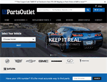 Tablet Screenshot of gmpartsoutlet.net